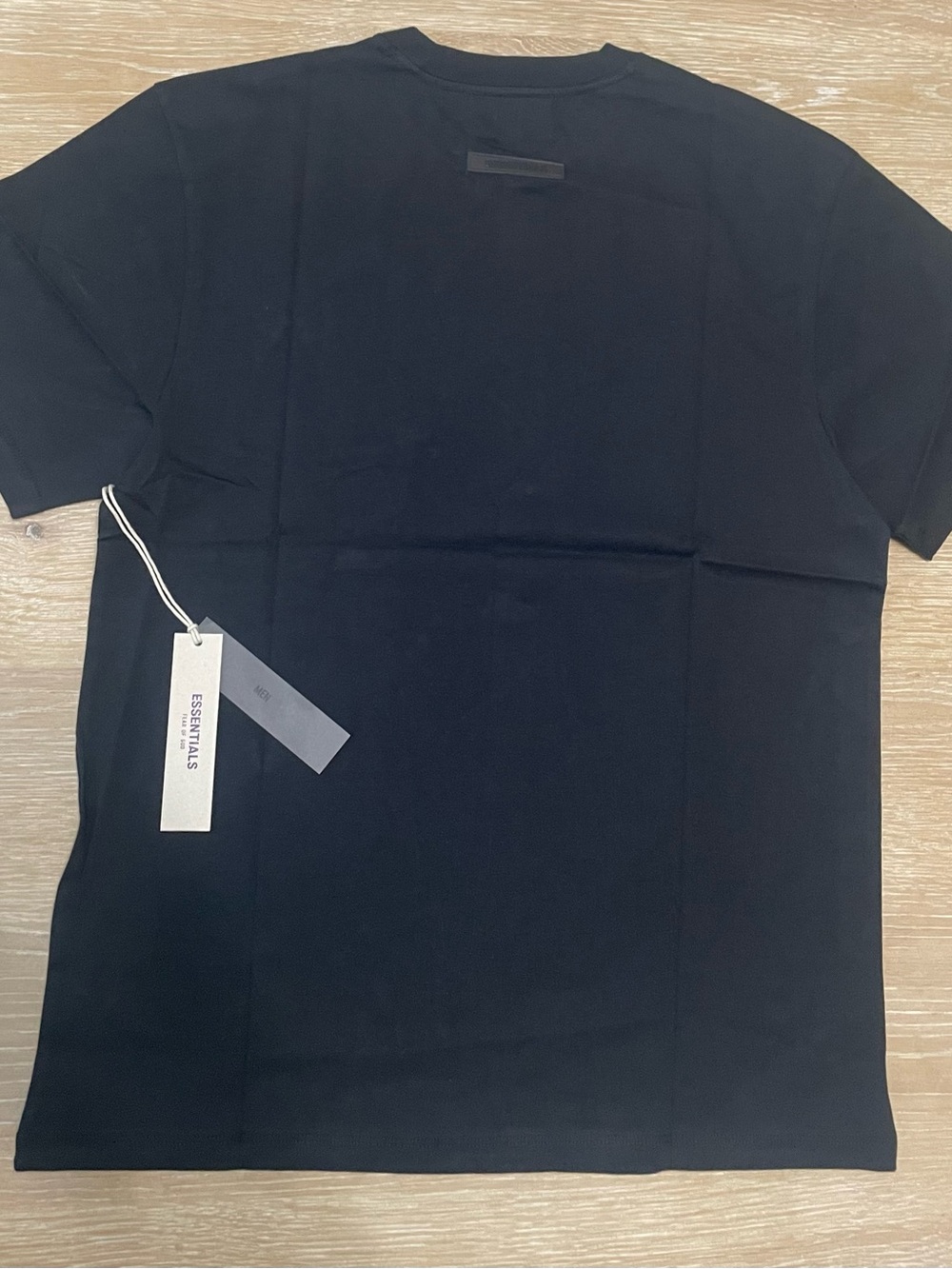 Essentials Black Short Sleeve Logo Tee - Picture 5 of 5